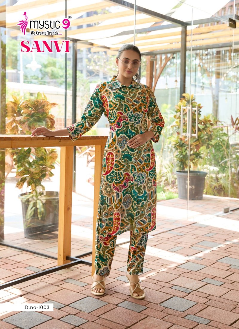 Saanvi Vol 1 By Mystic 9 Viscose Printed Co Ord Set